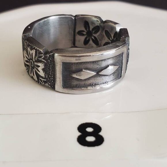 Stainless Steel Spoon Ring Size 8 - Picture 3 of 7